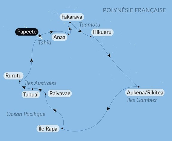 Îles Gambier, Îles Australes et Tuamotu - 15 jours