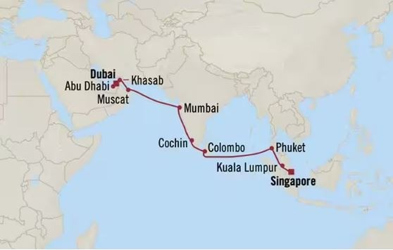 Singapour à  Dubaï - 17 jours