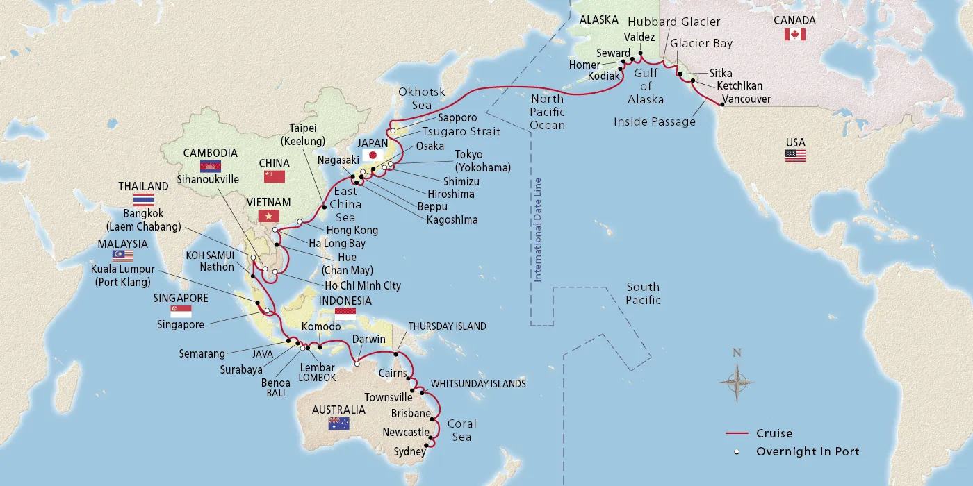 Australie-Asie-Alaska- 79 jours