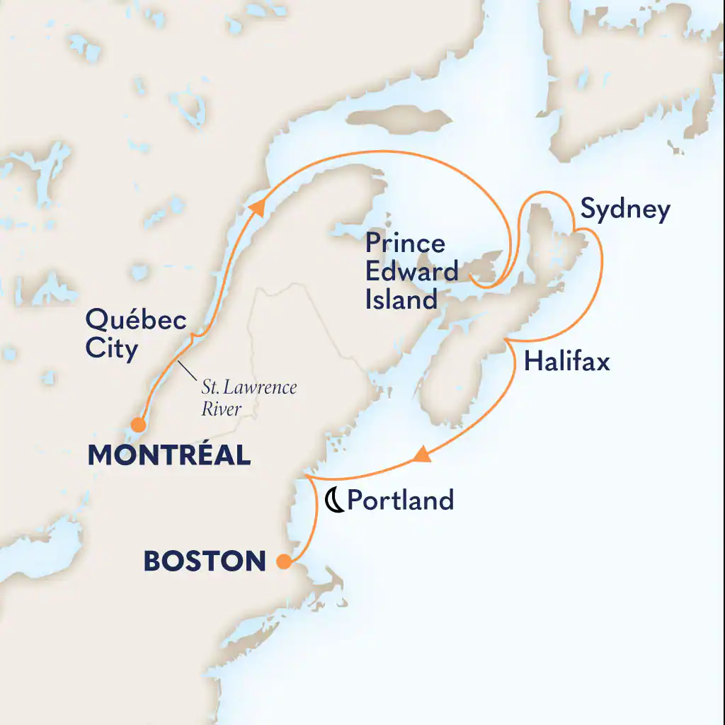 Montréal à Boston- 8  jours