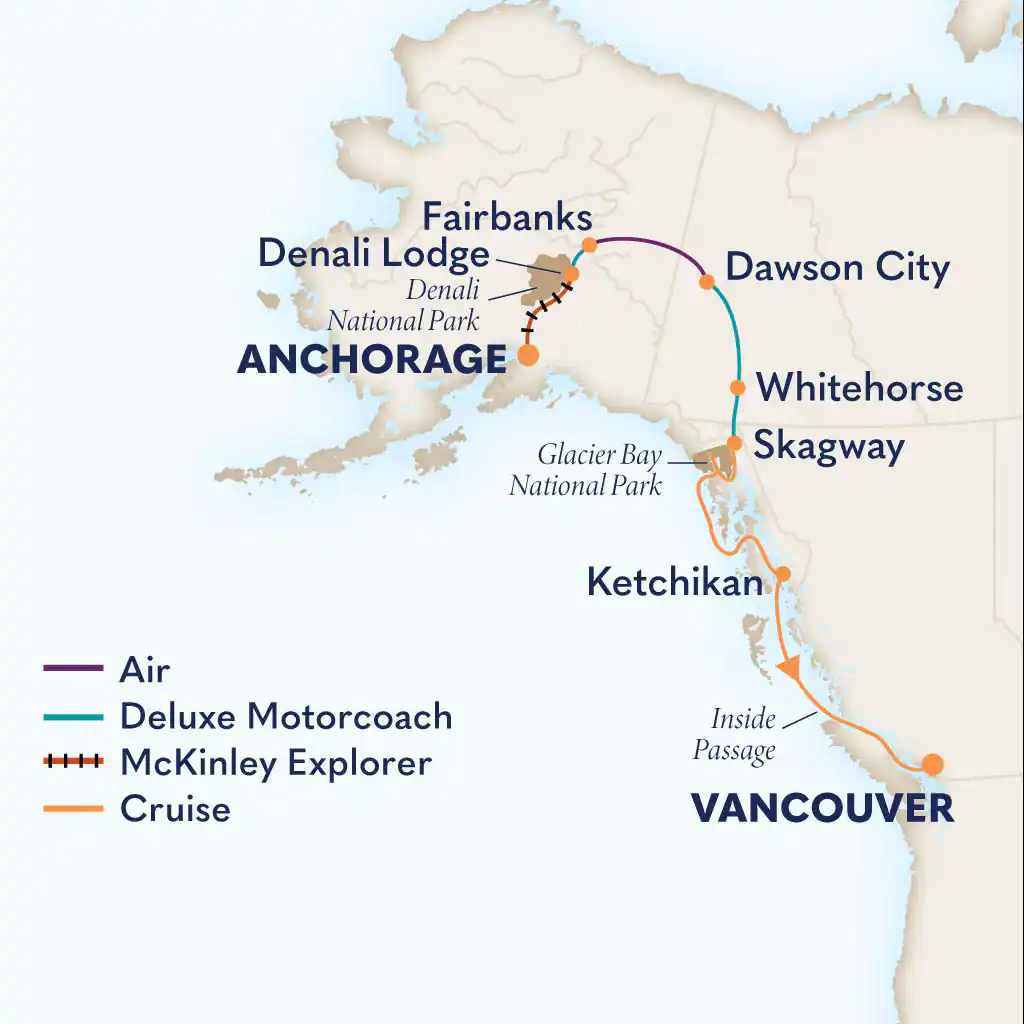 Alaska et Yukon - 12 jours